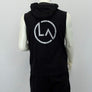 SLEEVELESS FULL ZIP POCKETED HOODY